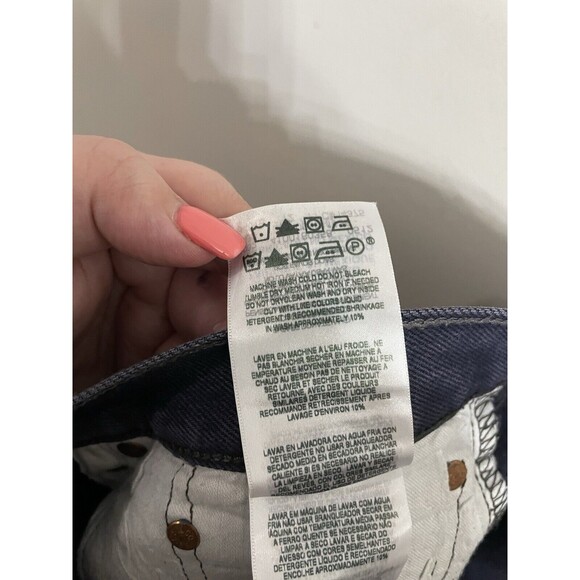 LEVI'S Mens 501 Straight Jeans Button Fly Tag Says 42x32 Measure 38x30 - Picture 9 of 9